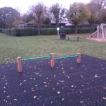 Photograph of static outdoor gym equipment