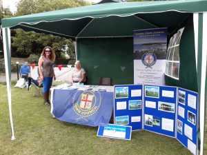 Town Council's display stand at The Big Lunch 2019