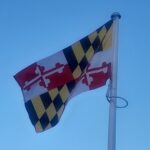Photograph of Maryland flag - for